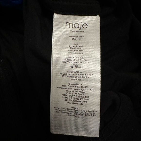 Maje Russe Honeycomb Knit And Guipure Dress Size 1 Retail $665 - Picture 8 of 8